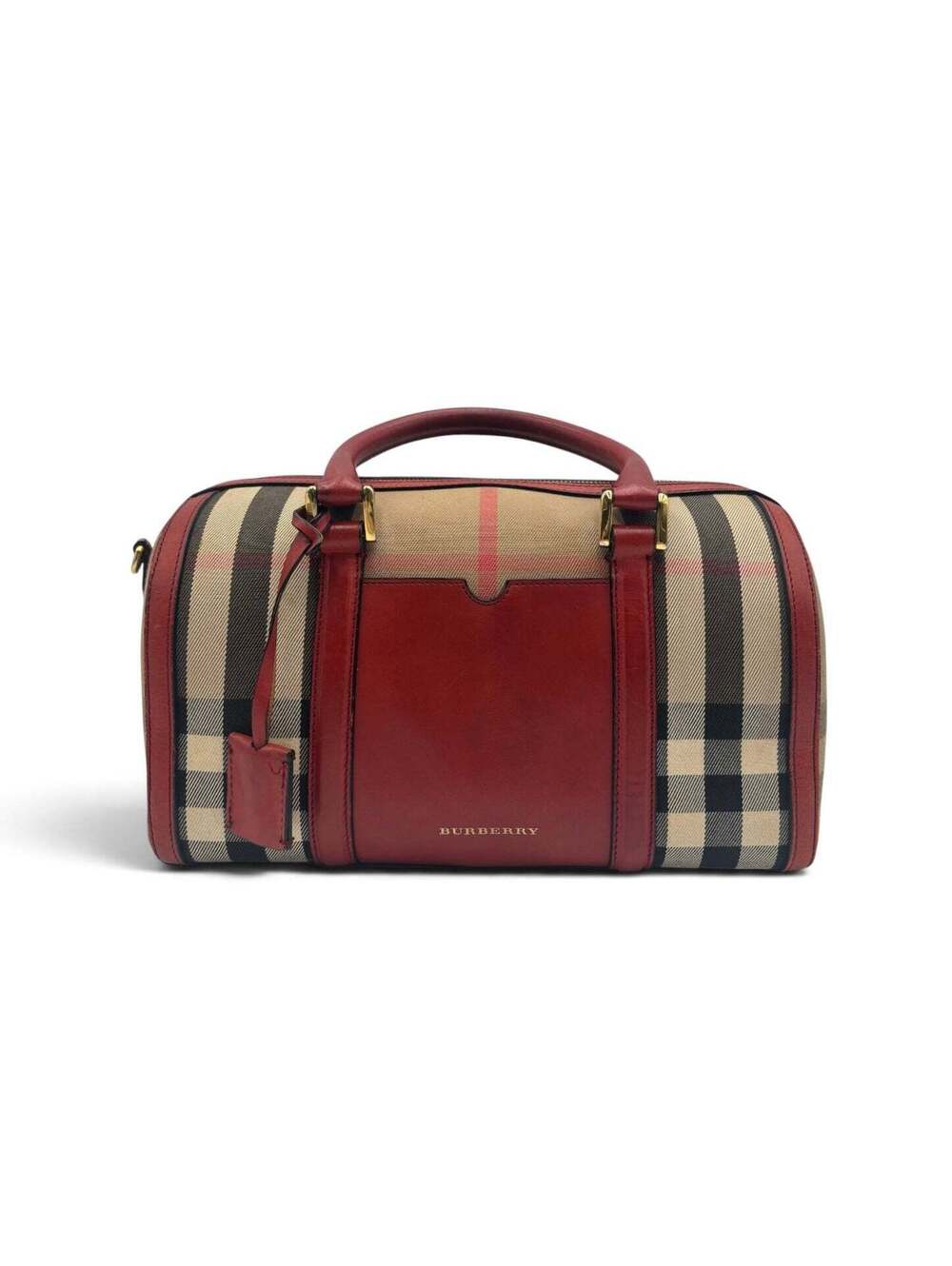 Burberry Horseferry Check Small Orchard Bowling Bag